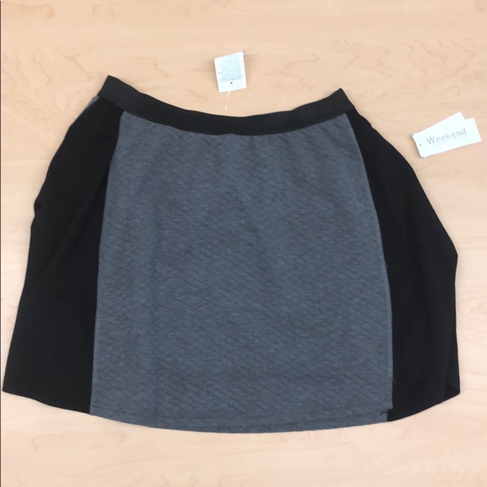 Gray & Black Skirt